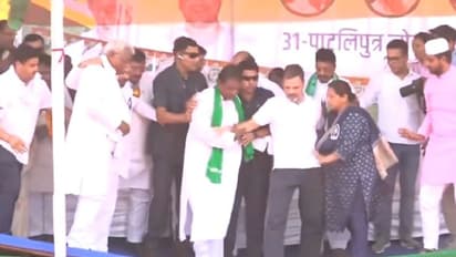 Bihar: Stage caves in as Rahul Gandhi, Tejashwi arrive to address INDIA bloc rally in Paliganj (WATCH)