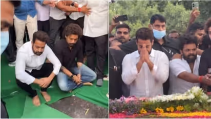 தாத்தா என்.டி.ராமாராவ் நினைவிடத்தில் ஜூனியர் என்.டி.ஆர். அஞ்சலி!