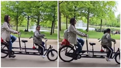 மறைந்த நடிகை மஞ்சுளா போலவே இருக்கும் ஸ்ரீதேவி மகள் ரூபிக்கா! சைக்கிள் ஓட்டி ரீல்ஸ் செய்த வீடியோ!