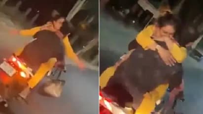 ചീറിപ്പായുന്ന ബൈക്കിലിരുന്ന് പ്രണയ പ്രകടനം; പണികൊടുത്ത് പൊലീസ്