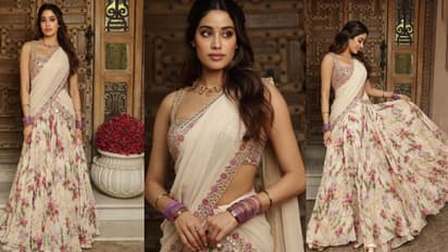 ഫ്‌ളോറല്‍ ദാവണിയില്‍ മനോഹരിയായി ജാന്‍വി കപൂര്‍; ചിത്രങ്ങള്‍ വൈറല്‍  