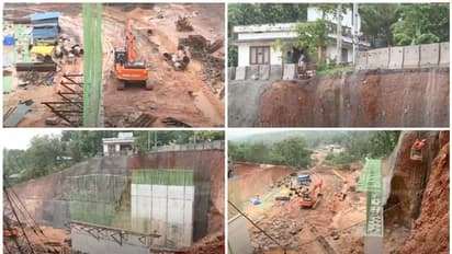 ദേശീയപാത നിർമ്മാണ മേഖലയിൽ മണ്ണിടിച്ചിൽ; തങ്കേക്കുന്നിൽ വീടുകൾക്കും റോഡുകൾക്കും ഭീഷണി