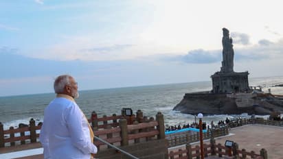 Campaigning ends, PM Modi begins 45-hour 'dhyan' at Kanyakumari Vivekananda Rock Memorial