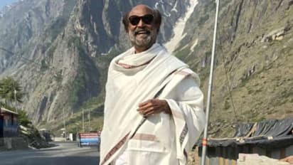 Rajinikanth's picture from his spiritual journey goes, superstar looks simple in dhoti and shawl 