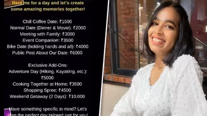 Want a girlfriend on rent? Weekend Getaway to Bike Date, Delhi girl shares her service charges on Instagram