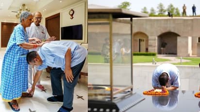 ತಂದೆ-ತಾಯಿ ಆಶೀರ್ವಾದ ಪಡೆದು, ಗಾಂಧಿ ಸಮಾಧಿಗೆ ನಮನ ಸಲ್ಲಿಸಿ ತಿಹಾರ್ ಜೈಲಿಗೆ ಹಿಂದಿರುಗಿದ ಅರವಿಂದ್ ಕೇಜ್ರಿವಾಲ್