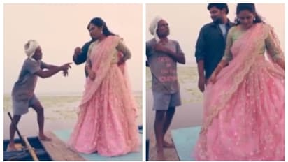 'ടൈറ്റാനിക്ക് സംവിധാനം ചെയ്യും'; പ്രീവെഡ്ഡിംഗ് ഷൂട്ടിൽ തോണിക്കാരന്റെ ഇടപെടലിന് കൈയടിച്ച് സോഷ്യൽ മീഡിയ