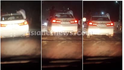 അങ്ങനങ്ങ് പോയാലോ..! അങ്കമാലിയിൽ കാറിൽ യുവാക്കളുടെ അഭ്യാസയാത്ര, വീഡിയോ പുറത്ത്, എംവിഡി നടപടി തുടങ്ങി