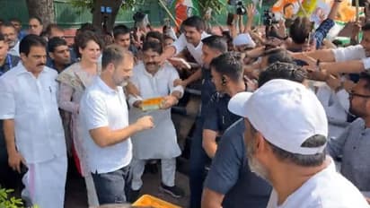 Loksabha election result 2024 களையிழந்த பாஜக அலுவகம்... கொண்டாட்டத்தில் காங்கிரஸ்..!