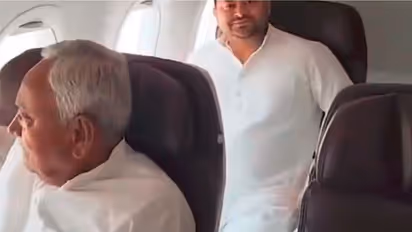 ಸರ್ಕಾರ ರಚನೆ ಕಸರತ್ತು: ಒಂದೇ ವಿಮಾನದಲ್ಲಿ ದೆಹಲಿಗೆ ಹೊರಟ ನಿತೀಶ್, ತೇಜಸ್ವಿ ಯಾದವ್