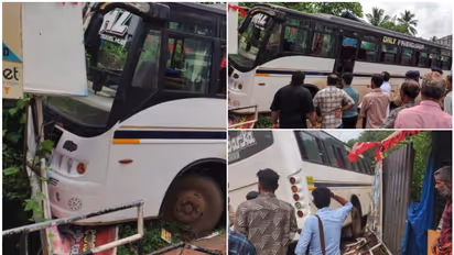 ബസ് ഓടിക്കുന്നതിനിടെ ഡ്രൈവർ കുഴഞ്ഞുവീണു മരിച്ചു; റോഡരികിലേക്ക് ഇടിച്ചു കയറി, യാത്രക്കാർക്ക് പരിക്കില്ല