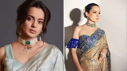 हर पार्टी लगेंगी 100% प्यारी! जब वियर करेंगी Kangana Ranaut जैसे Latest design Saree
