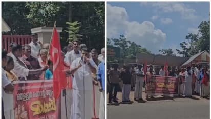കൊടി നീക്കിയ വനം വകുപ്പ് ഉദ്യോഗസ്ഥന്റെ കൈവെട്ടും; പരസ്യമായി ഭീഷണി മുഴക്കി സിപിഎം നേതാവ്