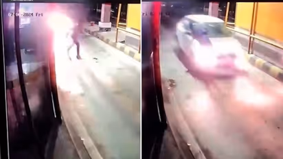 UP SHOCKER! To avoid payment, speeding car runs over toll booth worker in Hapur (WATCH)