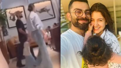 WATCH: Virat Kohli, Anushka Sharma look adorable as they walk hand-in-hand with daughter Vamika in New York