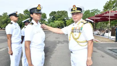 Sub-Lt Anamika Rajeev becomes Indian Navy's first woman helicopter pilot, awarded prestigious 'Golden Wings'