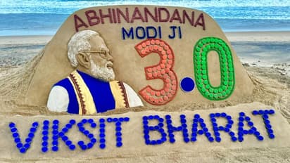 Abhinandana Modi Ji 3.0: Sudarsan Pattnaik crafts sand sculpture to congratulate PM-designate Narendra Modi