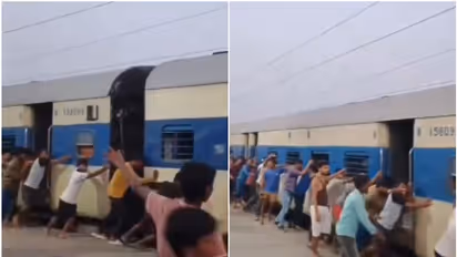Viral Video: Bihar's Collective Unity Shines in Train Coach Rescue Effort [WATCH]