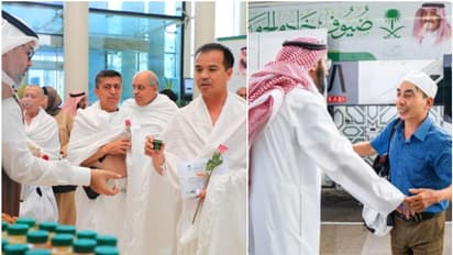 ഹജ്ജിനായി തീർത്ഥാടകരുടെ ഒഴുക്ക്; തീർത്ഥാടകർ മക്കയിലേക്ക്, സൽമാൻ രാജാവിന്റെ അതിഥികളായി ഗാസയിൽ നിന്ന് 1000 പേര്