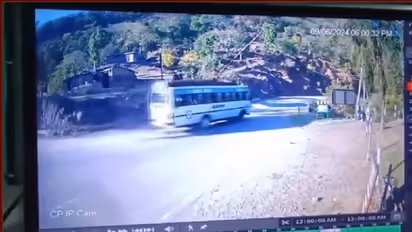 Reasi terror attack: CCTV footage shows jeep closely trailing behind pilgrims bus before attack (WATCH)