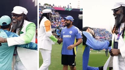 T20 WC 2024, IND vs PAK: Chris Gayle meets Rohit, Kohli in NY; tricolour blazer wins hearts (WATCH)