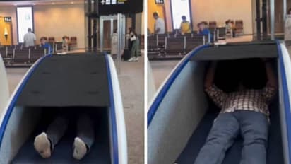 ഇവിടെയിനി ഇരുന്നുറങ്ങണ്ട, കിടന്നുറങ്ങാം, വിമാനത്താവളത്തിലെ റെസ്റ്റിം​ഗ് പോഡുകൾ വൈറൽ