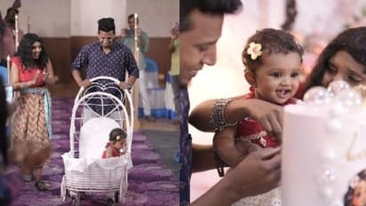 ജാനിമോളുടെ ഒന്നാം പിറന്നാൾ ആഘോഷമാക്കി ആതിര മുരളിയും കുടുംബവും
