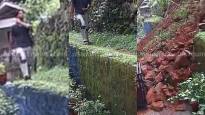 കനത്ത മഴ: വടകരയിൽ സ്കൂൾ വിദ്യാര്ത്ഥി നടന്നുപോയ ഉടൻ മതിൽ തകര്ന്നുവീണു; തലനാരിഴയ്ക്ക് രക്ഷപ്പെട്ടു