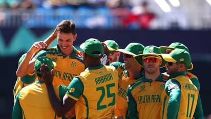 മഴ ദൈവങ്ങള് ചതിച്ചില്ല; പടിക്കല് കലമുടക്കാതെ ദക്ഷിണാഫ്രിക്ക; വിന്ഡീസിനെ വീഴ്ത്തി ലോകകപ്പ് സെമിയില്