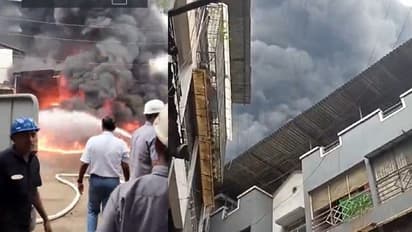 Fire breaks out at factory in Mumbai's MIDC Dombivli; rescue ops underway (WATCH)