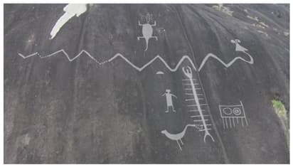 2,000 വർഷം പഴക്കമുള്ള, 43 മീറ്റര്‍ നീളമുള്ള പാമ്പിന്‍റെ ശിലാചിത്രം കണ്ടെത്തി