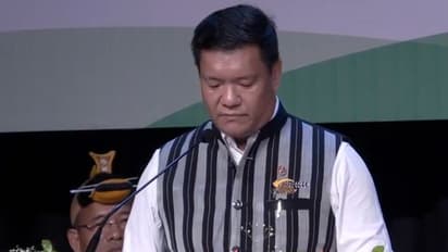 Pema Khandu sworn in as Arunachal Pradesh CM, Chowna Mein takes oath as Deputy CM (WATCH)