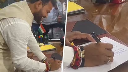 Civil Aviation minister writes 'Om Shri Ram' 21 times before taking charge, says 'priority to bring down fare'