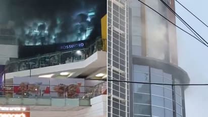 അക്രോപോളിസ് മാളില് വന് തീപിടിത്തം, നിരവധി പേര് കുടുങ്ങി; വീഡിയോ