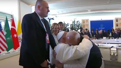 PM Modi meets Pope Francis at G7 Summit's Outreach Session, duo exchange hugs (WATCH)