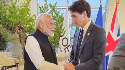 Amid strained ties, PM Modi meets Canada's Trudeau on the sidelines of G7 Summit in Italy; shares picture