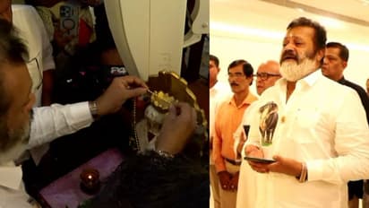 'നന്ദിയാൽ പാടുന്നു ദൈവമേ'; ലൂർദ് മാതാവിന് സ്വർണ കൊന്ത സമര്പ്പിച്ച് സുരേഷ് ഗോപി, പാട്ടു പാടി ആരാധന നടത്തി