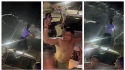 സര്ക്കാര് വാഹനത്തിന്റെ മുകളില് കയറി നിന്ന് ഷര്ട്ട് ഊരി ബര്ത്ത്ഡേ ആഘോഷം; വീഡിയോ വൈറല് പിന്നാലെ അറസ്റ്റ്