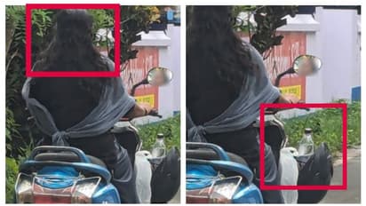 ഹെൽമറ്റിൽ കുപ്പിവെള്ളം! യുവതിയുടെ സ്കൂട്ടർ യാത്ര കണ്ട് ഞെട്ടിയ എംവിഡി ചോദിച്ചത് ഇങ്ങനെ, കയ്യടിച്ച് ജനം
