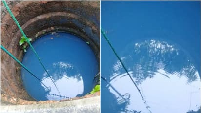 ചായം കലക്കിയ പോലെ കിണറ്റിലെ വെള്ളത്തിന് നീല നിറം; ആശങ്കയില് വീട്ടുകാര്