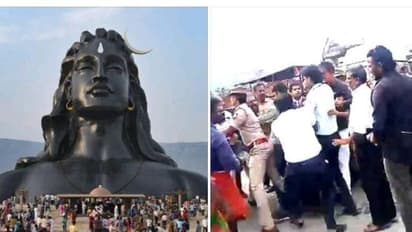 ஈஷா யோகா மையம் சார்பில் நவீன மின் மயானம்.. தடையை மீறி உள்ளே சென்றவர்கள் தடுத்து நிறுத்தம்- வாக்குவாதம் 