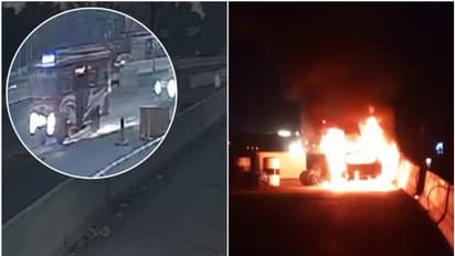 കൊല്ലത്ത് ദേശീയപാതയിൽ കാർ കത്തി ഒരാൾ മരിച്ചു, ആത്മഹത്യയാണെന്ന് സംശയം