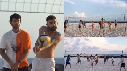T20 WC 2024: Shirtless Virat Kohli leading India's beach volleyball game ahead of Super 8s goes viral (WATCH)
