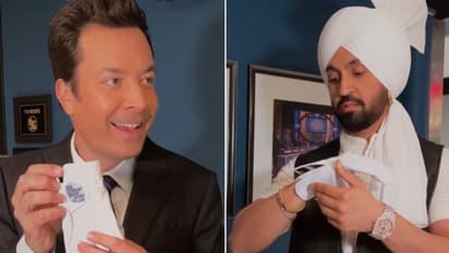 WATCH: Diljit Dosanjh is all set for Jimmy Fallon's show, exchange glove in viral video