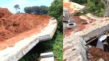 കുന്നത്തുനാട്ടിൽ വില്ല പ്രൊജക്ടിനായി അനധികൃതമായി നിർമിച്ച കൂറ്റൻ മതിൽ തകർന്നു, 25 കുടുംബങ്ങൾ ദുരിതത്തിൽ