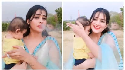 അരുത് ഈ ക്രൂരത; പിഞ്ചുകുഞ്ഞുമായി സിഗരറ്റ് വലിച്ച് കൊണ്ട് ഒരു റീല്, രൂക്ഷമായി പ്രതികരിച്ച് സോഷ്യല് മീഡിയ