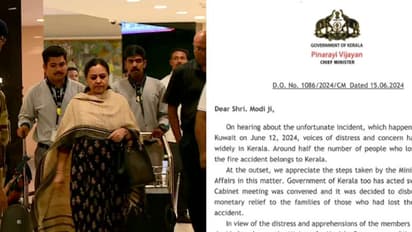 മന്ത്രി വീണക്ക് കുവൈത്ത് യാത്രാനുമതി നിഷേധിച്ചത് ഫെഡറൽതത്വങ്ങൾക്ക് വിരുദ്ധം:മോദിക്ക് മുഖ്യമന്ത്രിയുടെ കത്ത്