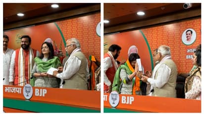 Haryana: Former Congress leader Kiran Choudhry, daughter Shruti join BJP ahead of elections