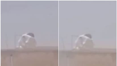 ഒറ്റനോട്ടത്തിൽ തലകുനിച്ചിരിക്കുന്ന ആൾ, പക്ഷെ സംഭവം അതീവ ഗൗരവമുള്ളതാണ്, ഈ ചിത്രം മാത്രം മതി, സൗദിയിലെ ചൂടറിയാൻ