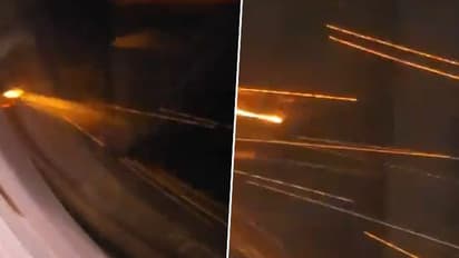 Hyderabad-Kuala Lumpur flight turns around after engine catches fire mid-air; WATCH viral video